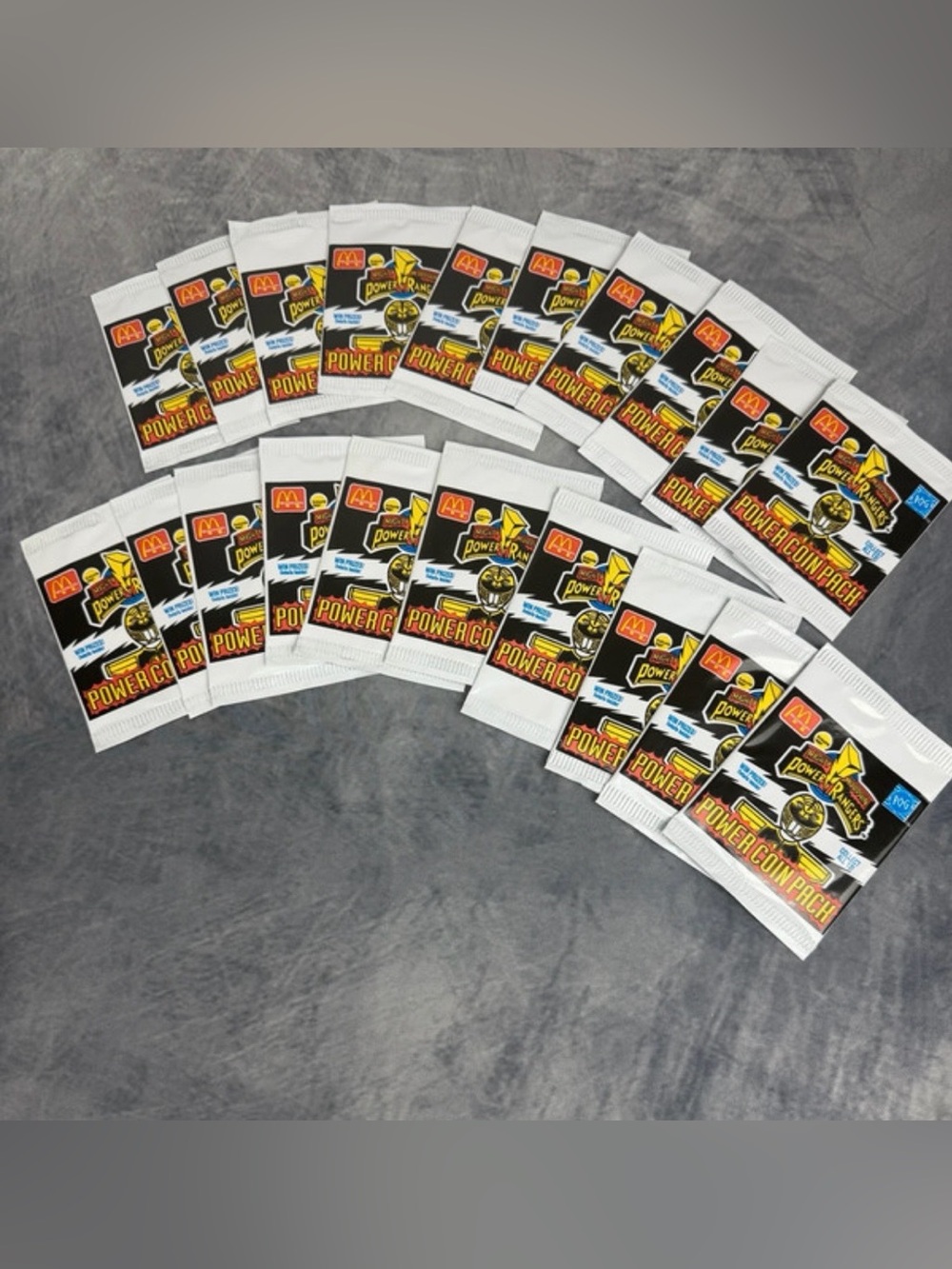 Vintage 1994 Sealed Power Ranger McDonalds Power coin packs Set of 20.